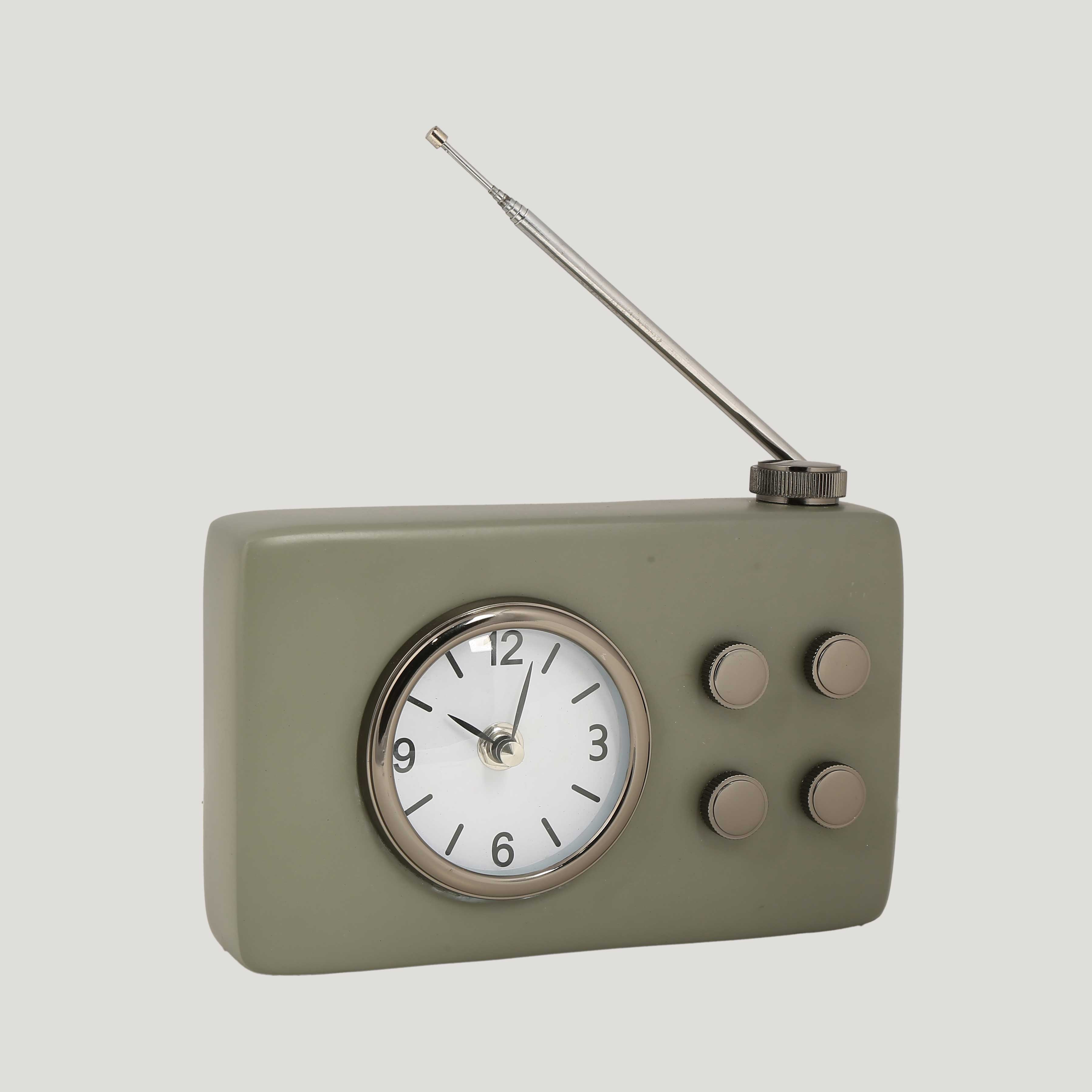 AK.IV0307 - Vitale Metal Yeşil Radio Saat 